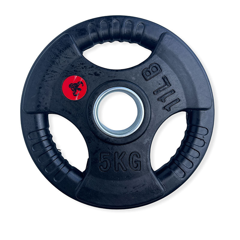 5KGx2 Tri-Grip Rubber Plates Weights 50mm Olympic (EZ043-2X2) - www.ezyliving.co.nz