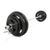 100KG Barbell Combo: 2.2m Olympic 700lbs Bar + 80KG Rubber Coating Plates - www.ezyliving.co.nz