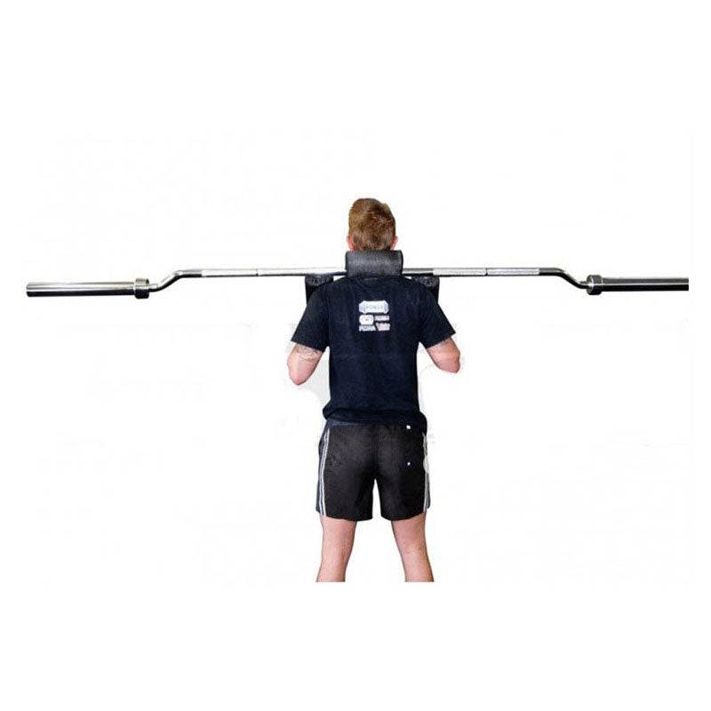 Safety Squat Bar Olympic 7ft (2.2m) 700lbs (300kg) - CAMBERED (EZ042-5) - www.ezyliving.co.nz