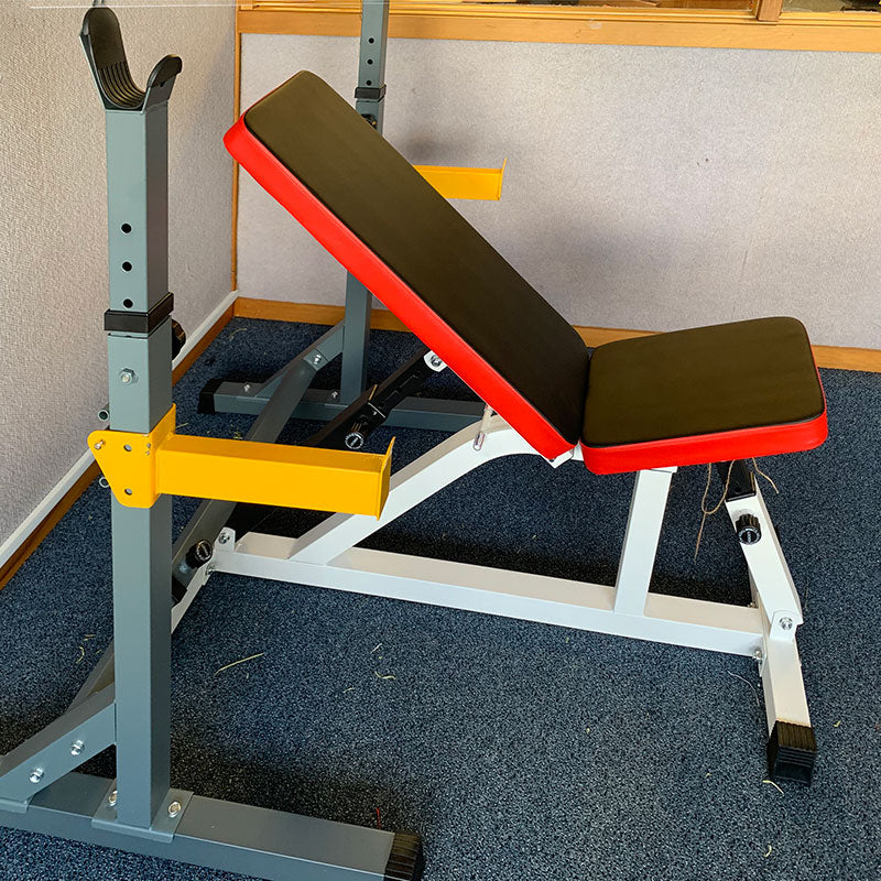 Squat Rack with Safety Bars + Foldable Bench (EZ062+053) HOME GYM - www.ezyliving.co.nz
