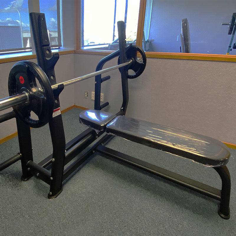 Bench Combo: Flat Bench Press + 2.2m 700lbs Olympic Bar+80KG Weights Plates (EZ069+040+043C80) - www.ezyliving.co.nz