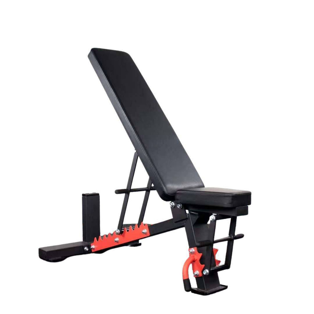 Power Cage with Pully+Adjustable Bench+80KG Plates+Barbell Bar (Heavy Duty 2.1m) - www.ezyliving.co.nz