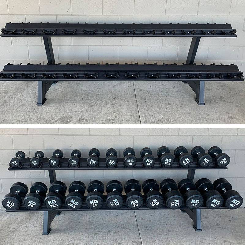 Dumbbell Rack 12 Pairs Commercial Quality (EZ122-4) - www.ezyliving.co.nz