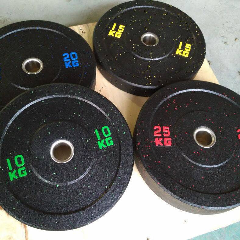 80KG Set - Bumper Weights Plates D:45cm 5cm Olympic (EZ221C80) - www.ezyliving.co.nz