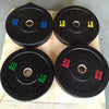 140KG Set - Bumper Weights Plates D:45cm 5cm Olympic (EZ221C140KG) - www.ezyliving.co.nz