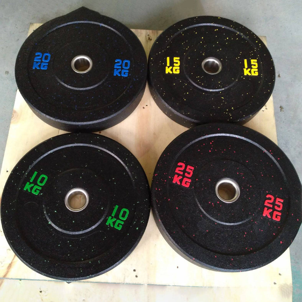 120KG Set - Bumper Weights Plates D:45cm 5cm Olympic (EZ221C120KG) - www.ezyliving.co.nz