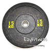Bumper Plates Black Rubber D:450mm 50mm (EZ132) - www.ezyliving.co.nz