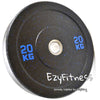 20KGX2 Bumper Plates Black Rubber D:450mm 50mm (EZ221-4X2) A pair - www.ezyliving.co.nz