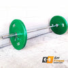 120KG Color Bumper Combo: Olympic Bar 7ft 700lbs 2.2m+100KG Color Plates D445mm - www.ezyliving.co.nz