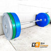 100KG Set - Color Bumper Plates D:45cm Barbell Weights (EZ166C100KG) - www.ezyliving.co.nz
