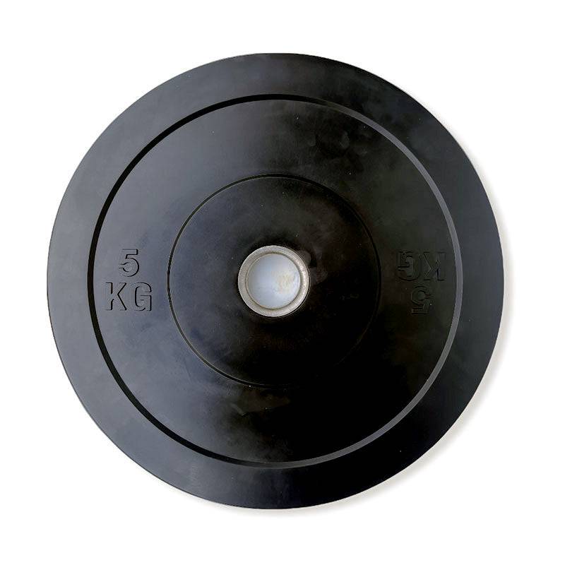 5KGx2 Bumper Plates Black Rubber 510MM 50mm (EZ167-1x2) - www.ezyliving.co.nz