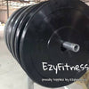 1000lbs 7ft Olympic Bar + 150KG Bumper Plates Black Rubber Combo - www.ezyliving.co.nz