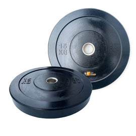 15KGx2 Bumper Plates Black Rubber 510MM 50mm (EZ167-3x2) - www.ezyliving.co.nz