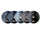 10KGx2 Bumper Plates Black Rubber 510MM 50mm (EZ167-2x2) - www.ezyliving.co.nz