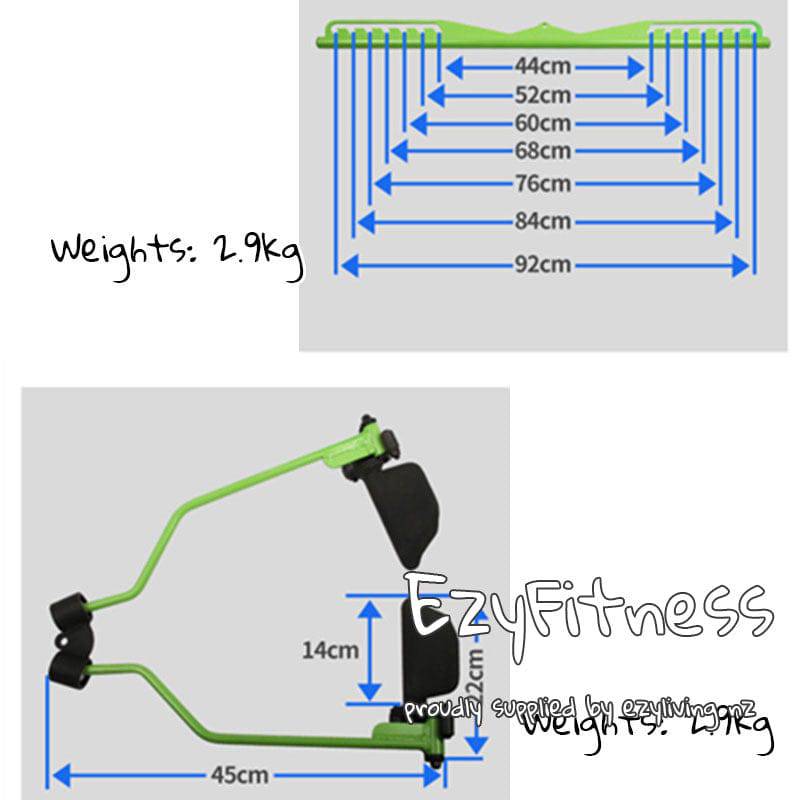 8 pieces Pro Grip Lat Pulldown Bars/ Lat Bar/ Tricep Lat Pull Down Bars (BLACK) EZ168 - www.ezyliving.co.nz