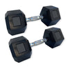 1550KG Hex Dumbbells Black Rubber (24 Pairs 2.5KG-70KG) with Solid Frame Rack - www.ezyliving.co.nz