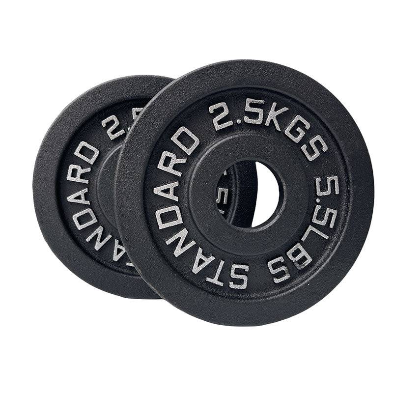 2.5KGX2 Cast Iron Weights Plates (EZ220-2X2) - www.ezyliving.co.nz