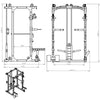 Power Cage with Adjustable Pully Multi Function Heavy Duty (2.1m) (EZ231) - www.ezyliving.co.nz