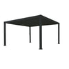 Louvred Pergola 3x4m Black Colour - www.ezyliving.co.nz