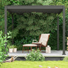 Louvre Roofing System 4x4m Pergola Charcoal Colour - www.ezyliving.co.nz