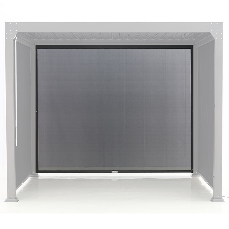 3m Louvre Blind/ Pergola Retractable Curtain Black (PLB003) - www.ezyliving.co.nz