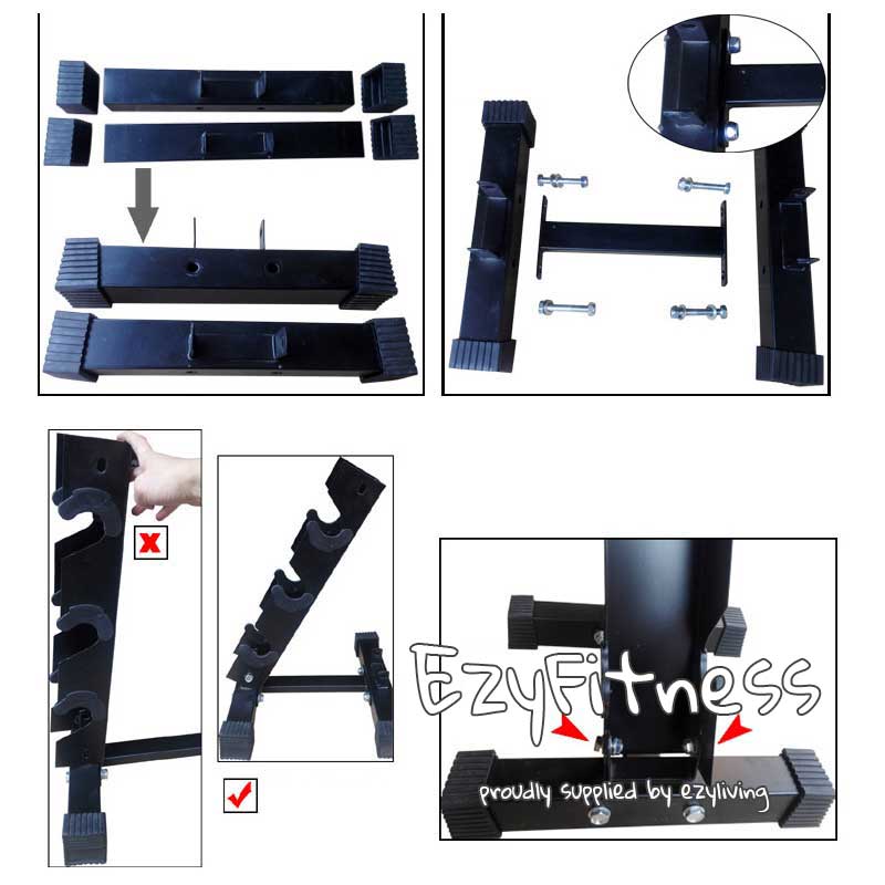 3 Pairs Dumbbell Rack/ Dumbbells Stand (EZ046-2) - www.ezyliving.co.nz