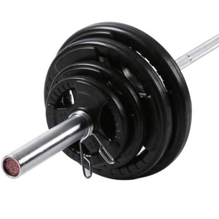 120KG Barbell Combo: 2.2m Olympic Bar 700lbs+ 100KG Rubber Coating Plates - www.ezyliving.co.nz