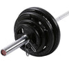 80KG Barbell Combo: 2.2m Olympic Bar 50mm + 60KG Rubber Coating Plates - www.ezyliving.co.nz