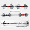 50KG Dumbbells + Barbells Weights Set Adjustable (EZ067-50) - www.ezyliving.co.nz