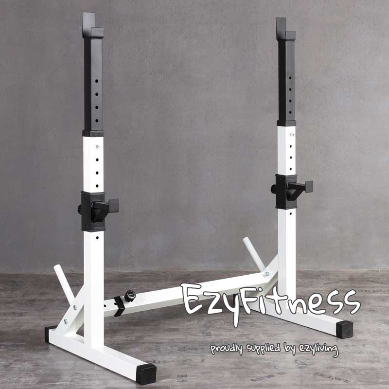 Squat Rack + Flat Bench Home Gym Combo (EZ058+068) - www.ezyliving.co.nz